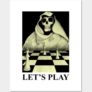 Skull chess master halloween Posters and Art